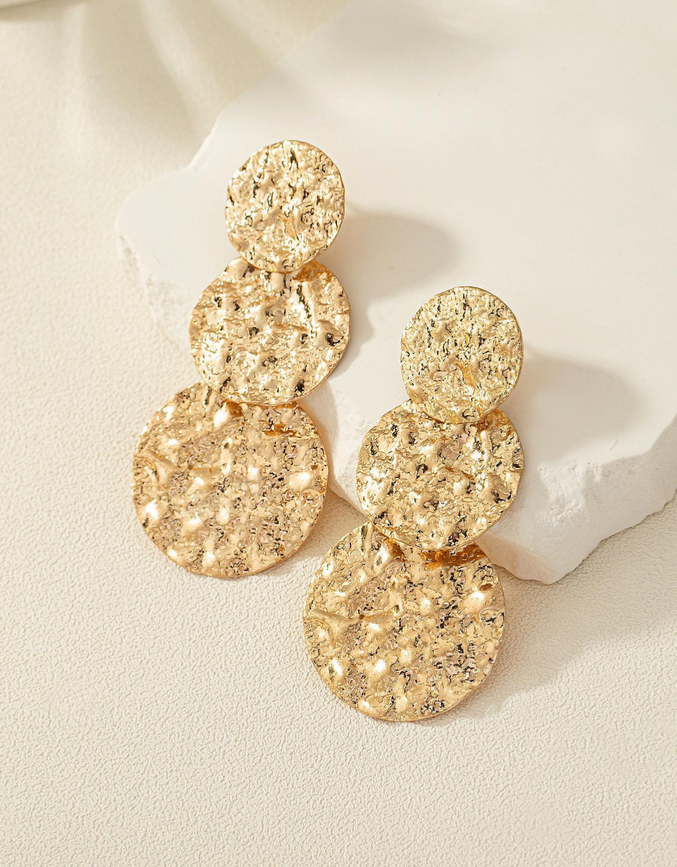 PENDIENTES DORADOS REDONDOS